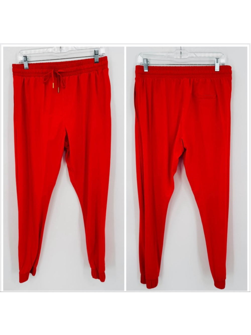 Zyia Active Red Everywhere Zipper Joggers Size L